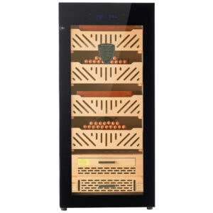 Gabinete Humidor Elétrico VEVOR Preto 88L para 1000 Charutos com Compressor 110V