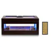 Humidor para Charutos Woodronic Cristal com Iluminação LED de 6 Cores e Higrômetro Digital 120 Unidades
