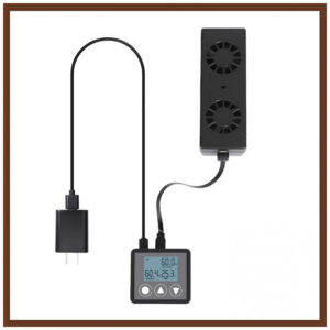 Humidificador Elétrico Ronfnea para Charutos com Display LCD e Controle de Umidade de 40 a 90