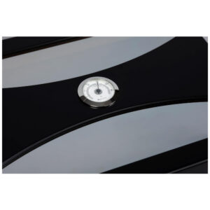 Humidor de Charutos Prestige Import Group Delano Preto Tampa de Vidro UV Capacidade 100 Charutos