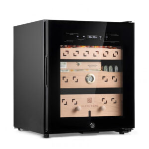 Humidor Elétrico para Charutos GLENCREAG CM50D 50L Compressor Circulação 360 Remoção de Amônia Voltagem Não Informada
