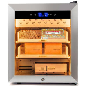 Humidor Elétrico para Charutos Woodronic WA E Humidor 300 Charutos 50L Cedro Espanhol Voltagem Não Informada