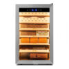 Humidor Elétrico Woodronic WA E Humidor para 400 Charutos 70L Controle de Temperatura e Umidade Prata