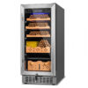 Humidor Elétrico Velieta Aço Inoxidável Controle Digital Temperatura 115V