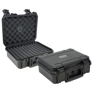 Umidor para Charutos Prestige Import Group Preto Resistente à Água para Viagem com 40 Compartimentos