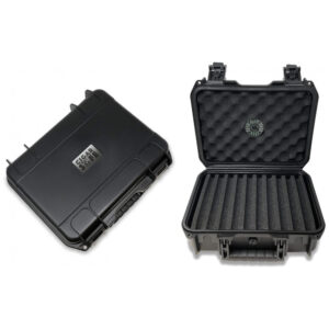 Umidor para Charutos Prestige Import Group Preto Resistente à Água para Viagem com 40 Compartimentos