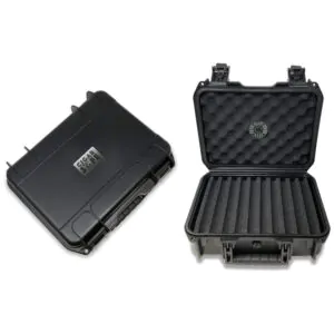 Umidor para Charutos Prestige Import Group Preto Resistente à Água para Viagem com 40 Compartimentos