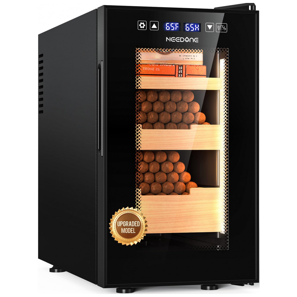 Umidor Elétrico NEEDONE 23L Pro 1S Preto Controle Inteligente 150 Charutos 110V