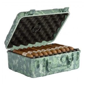 Case Porta Charutos Cigar Caddy HUM CC40 FC Camuflado 40 Charutos À Prova d Água