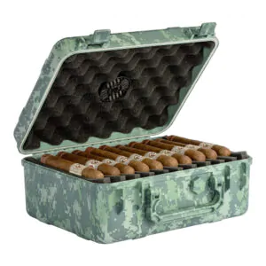 Case Porta Charutos Cigar Caddy HUM CC40 FC Camuflado 40 Charutos À Prova d Água