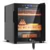 Gabinete Umidificador de Charutos Tylza 50L FM50CH Preto com Controle Digital e Cedro Espanhol 115V