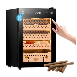 Umidor Elétrico PRECISTECH 60L com Monitoramento WiFi e Biometria para 200 Charutos