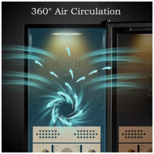 Umidor Elétrico DLYZAYE 138L com Resfriamento e Aquecimento para 1000 Cigarros