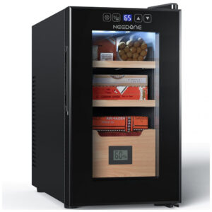 Humidor Elétrico NEEDONE 26L Preto com Controle de Temperatura e Umidade 110V