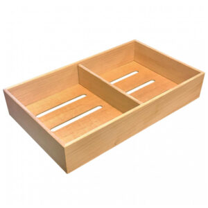 Kit Bandejas de Cedro Espanhol Prestige Import Group Natural Organização 12,7x19,1x5,7cm 5 Peças com Divisória Ajustável