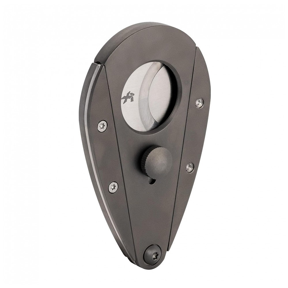 Cortador de Charuto Xikar Xi3 Preto Design Guilhotina Dupla Aço Inoxidável 440C