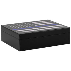 Umidor de Charutos Humidor Supreme Preto para 20 Charutos com Interior de Cedro Espanhol