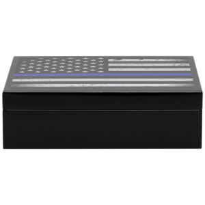 Umidor de Charutos Humidor Supreme Preto para 20 Charutos com Interior de Cedro Espanhol