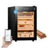 Humidor para Cigarros PRECISTECH Preto WiFi 200 Unidades com Trava Digital e Sistema Climático 240V