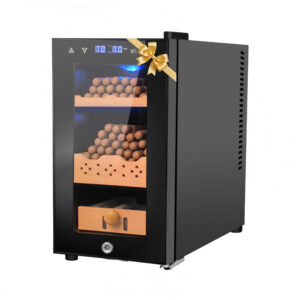 Humidor Elétrico Velieta Preto 25L Capacidade 200 Charutos Controle Digital 115V