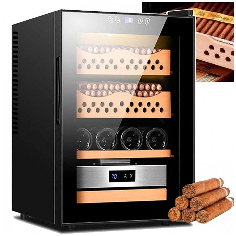 Humidor Elétrico DLYZAYE 50L para Charutos com Controle Inteligente de Temperatura e Umidade 110V